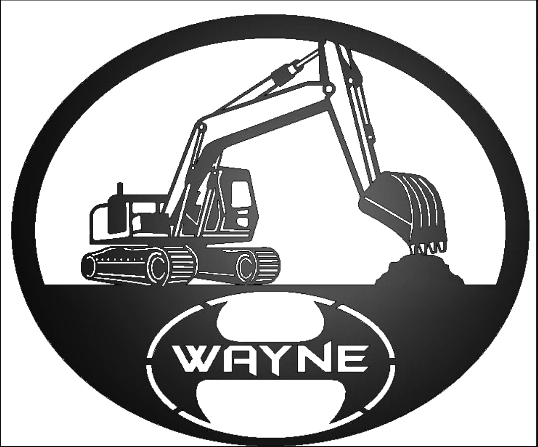 Wayne Construction Services with excavator on top